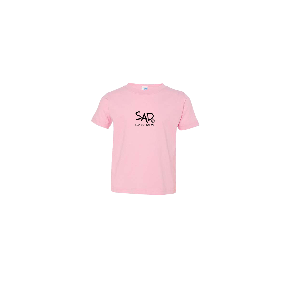 Stay Another Day Logo Screen Printed Pink Toddler T-Shirt
