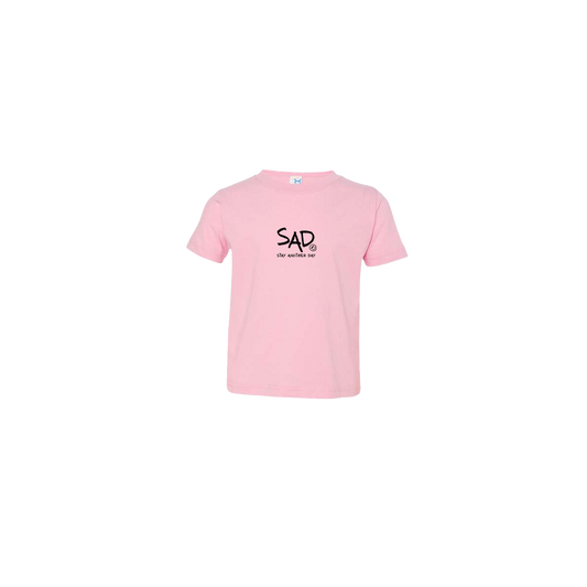 Stay Another Day Logo Screen Printed Pink Toddler T-Shirt